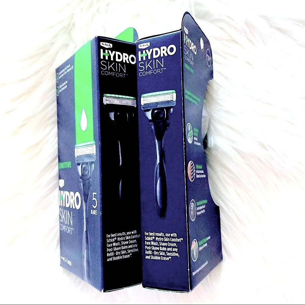 NEW Set of Two Schick Hydro 5 Skin Comfort Sensitive Shaving Razors